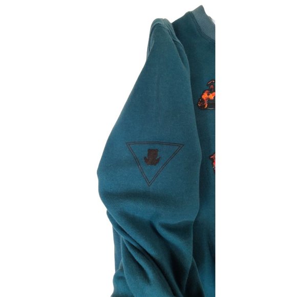 Entree LS Mens Greek Roman Statue and Fire Blue Pullover Sweatshirt Size L - Picture 8 of 10